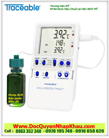 Traceable 6430 Nhiệt kế  –50°C đến 70°C, 6430 Excursion-Trac™ Traceable® Datalogger Thermometer
